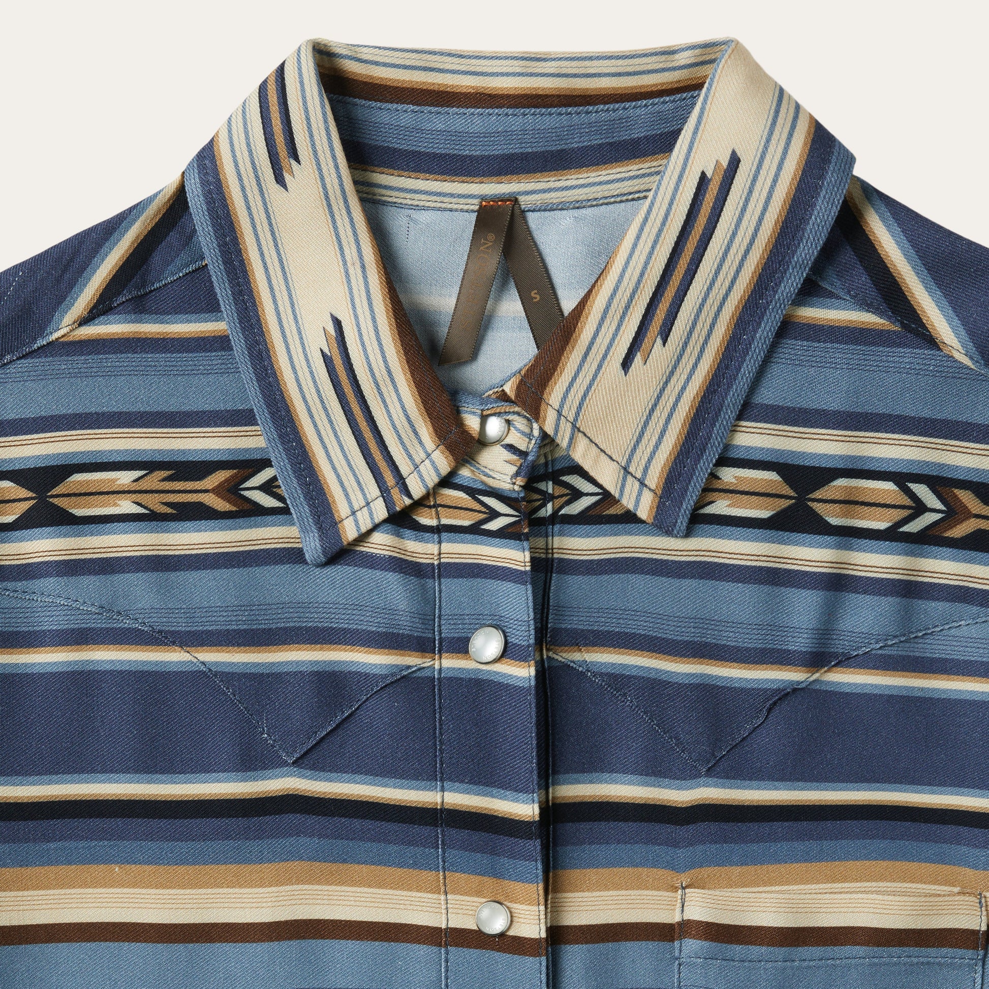 Blue Indigo Serape Print Shirt / Stetson