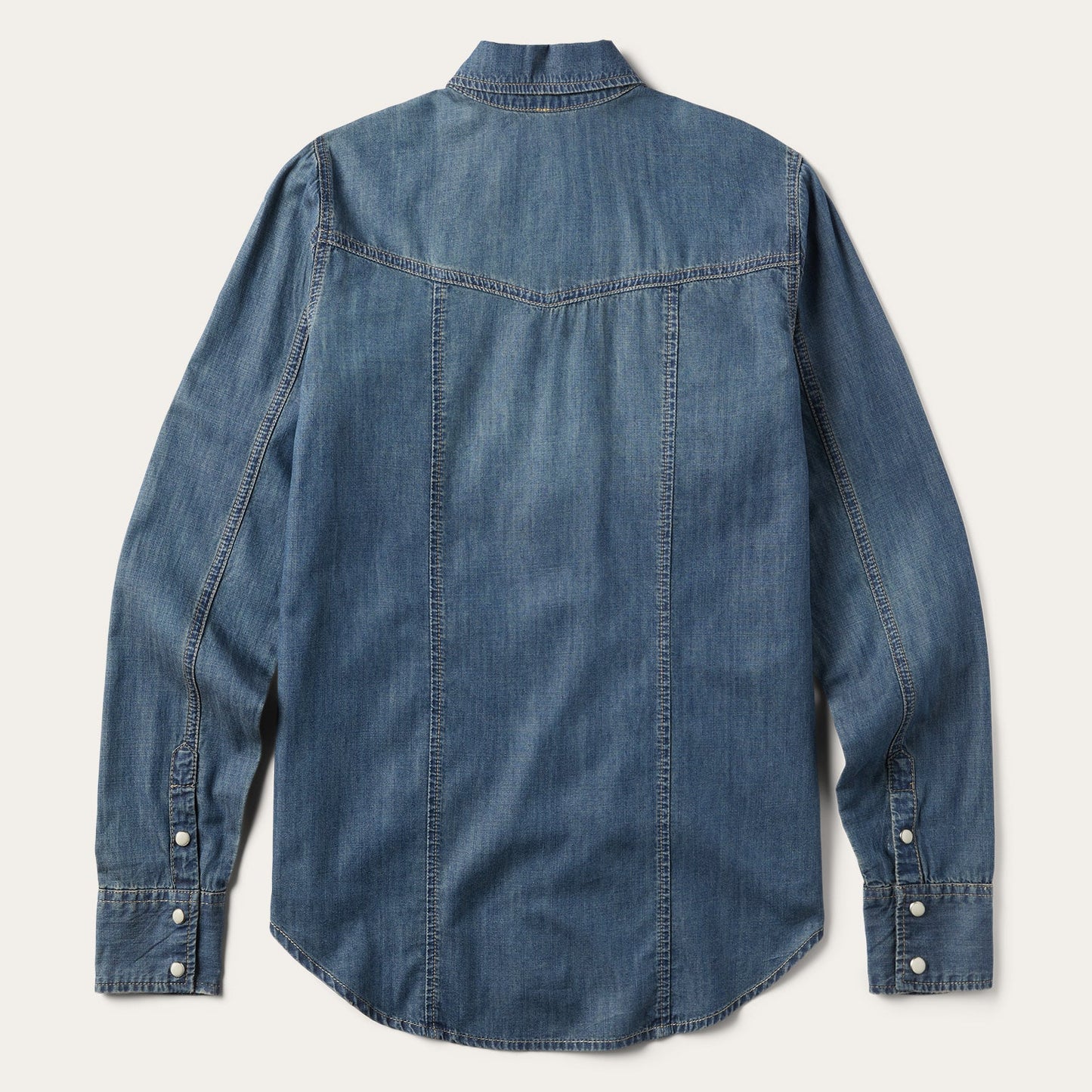Blue Boyfriend Fit Denim Shirt / Stetson