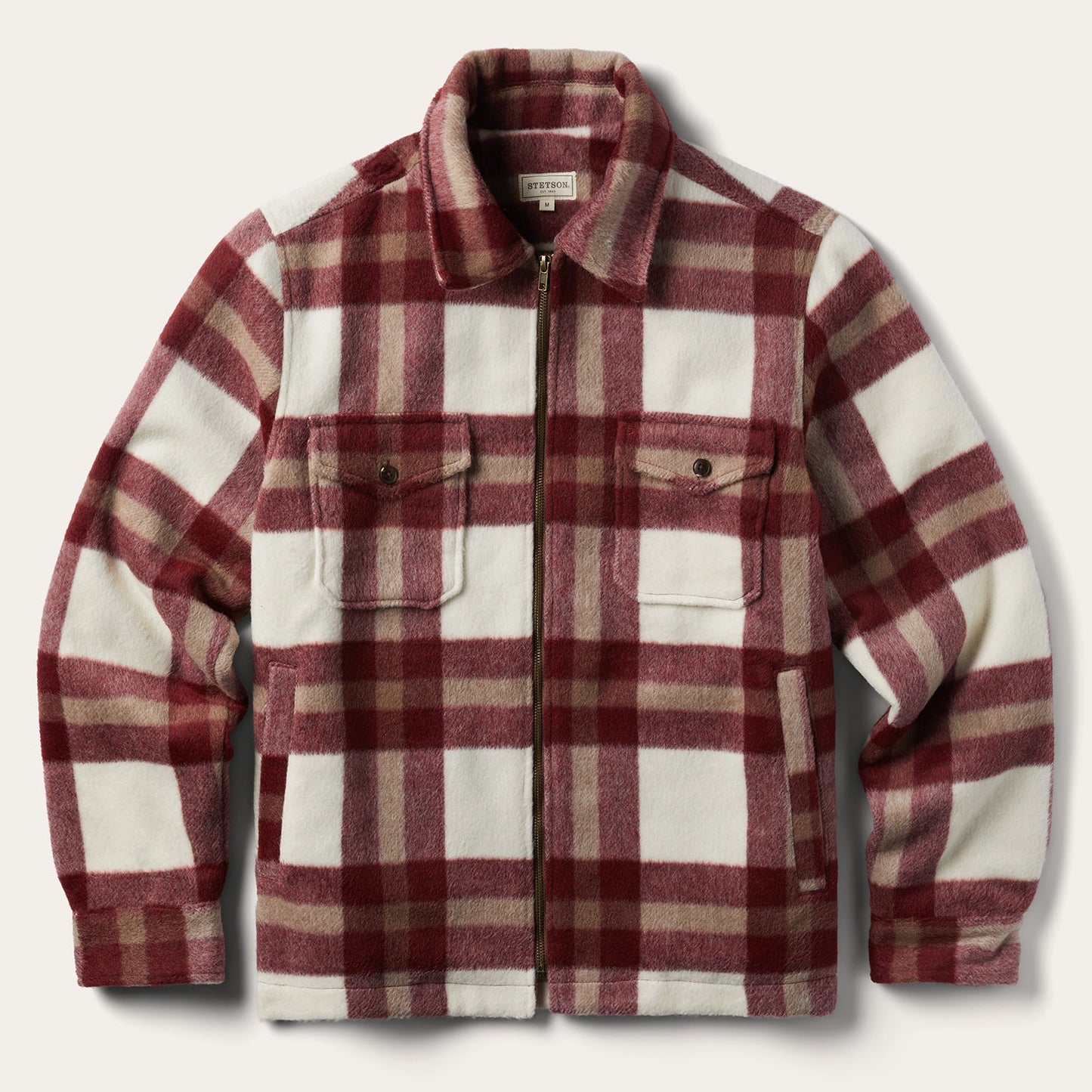 Red Plaid Lined Jac-Shirt / Stetson
