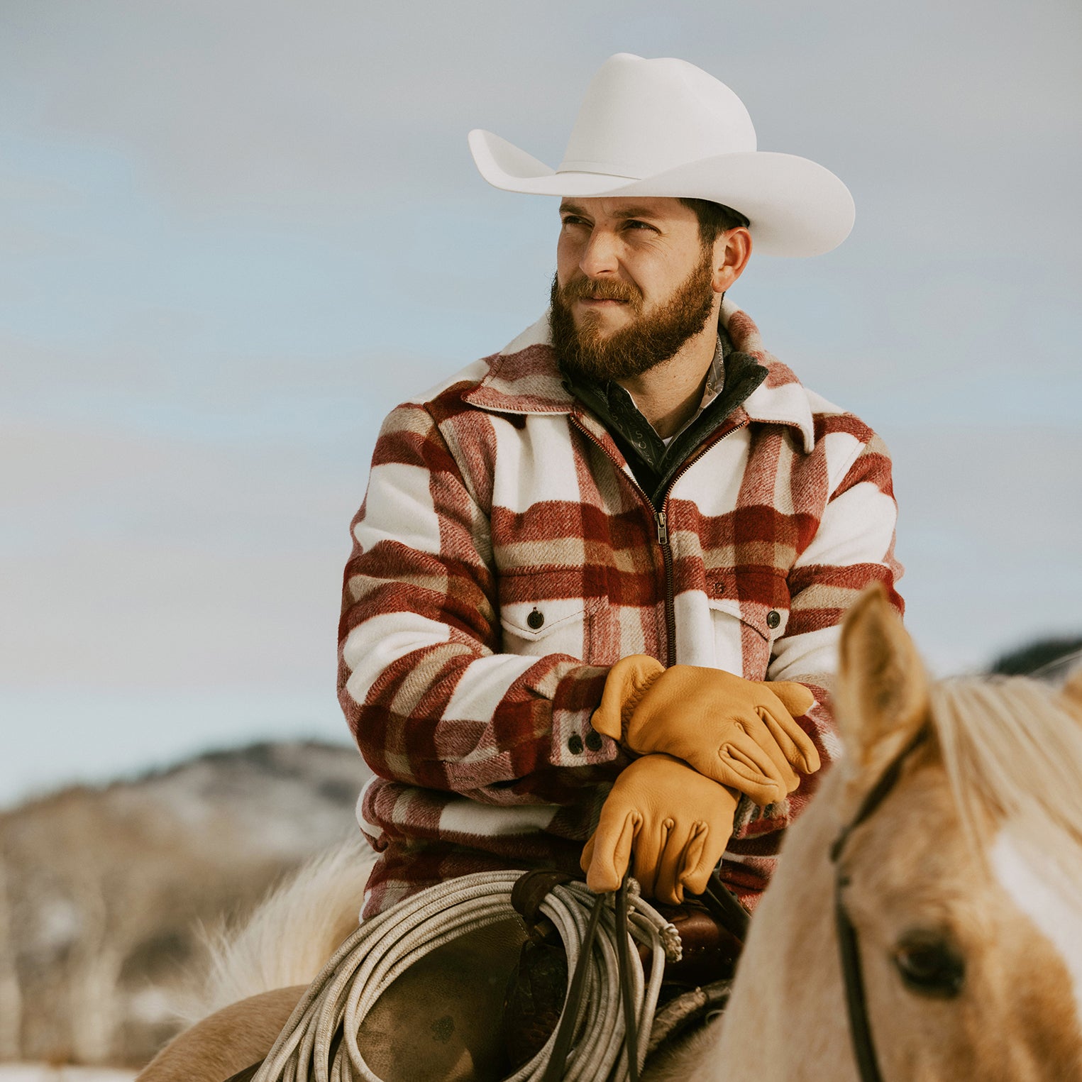 Red Plaid Lined Jac-Shirt / Stetson