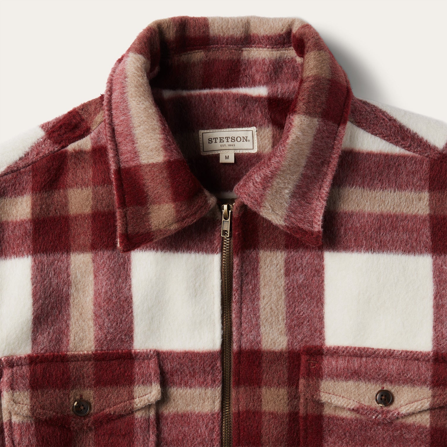 Red Plaid Lined Jac-Shirt / Stetson