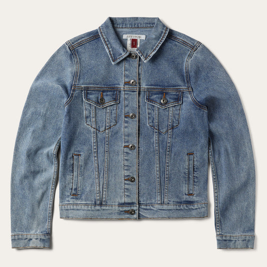 Blue Stretch Denim Jacket / Stetson