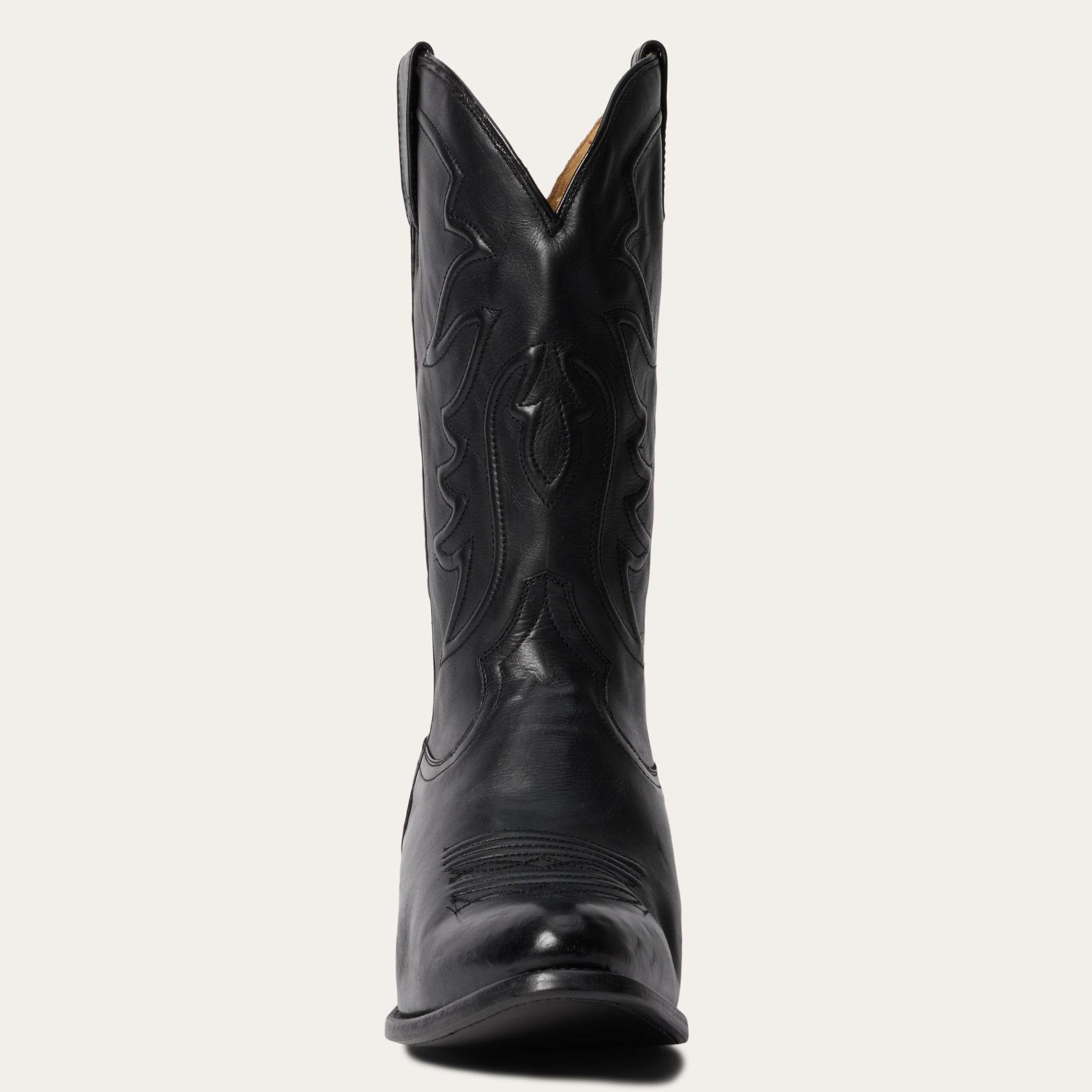Black Ames Corded & Burnished Leather Boot / Stetson