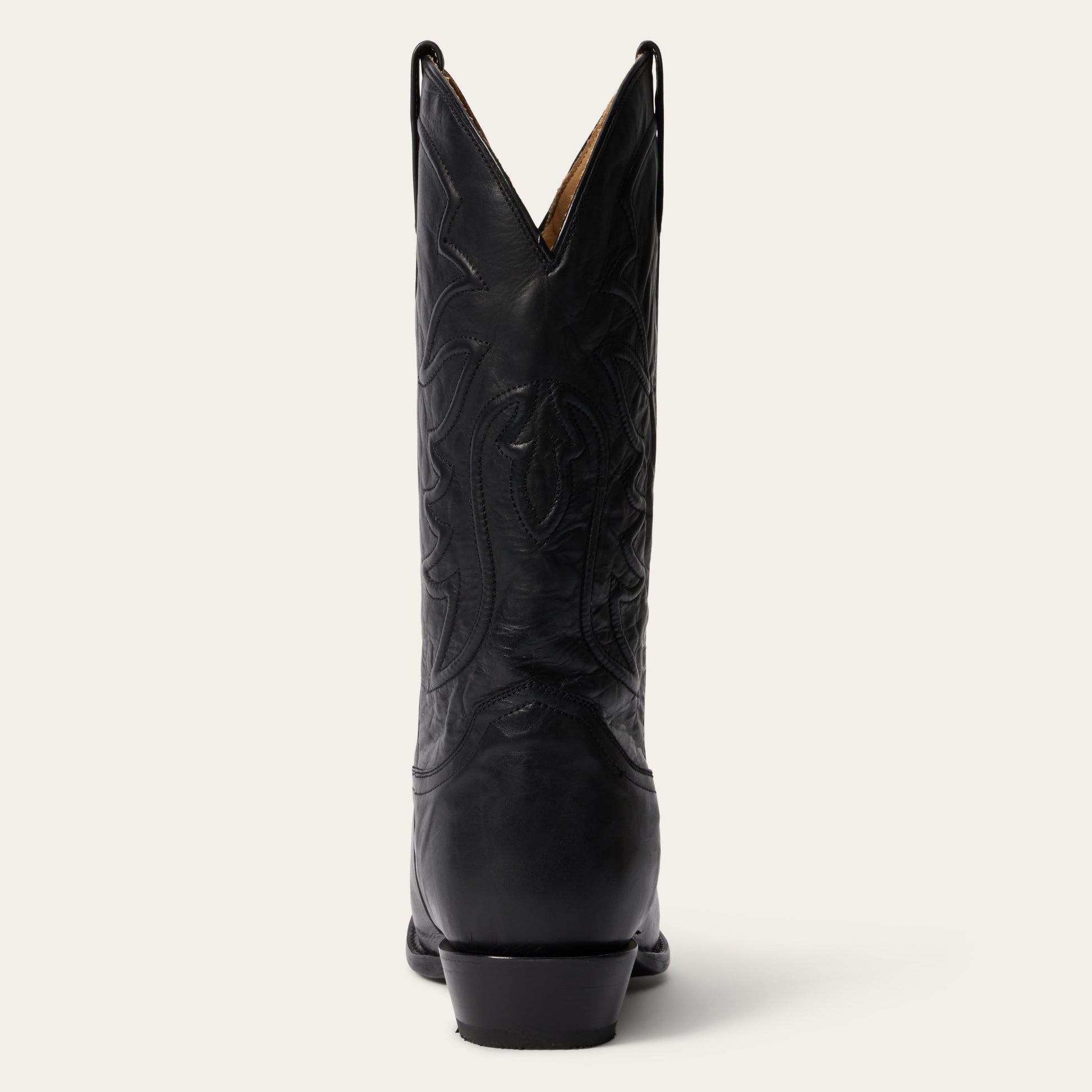 Black Ames Corded & Burnished Leather Boot / Stetson