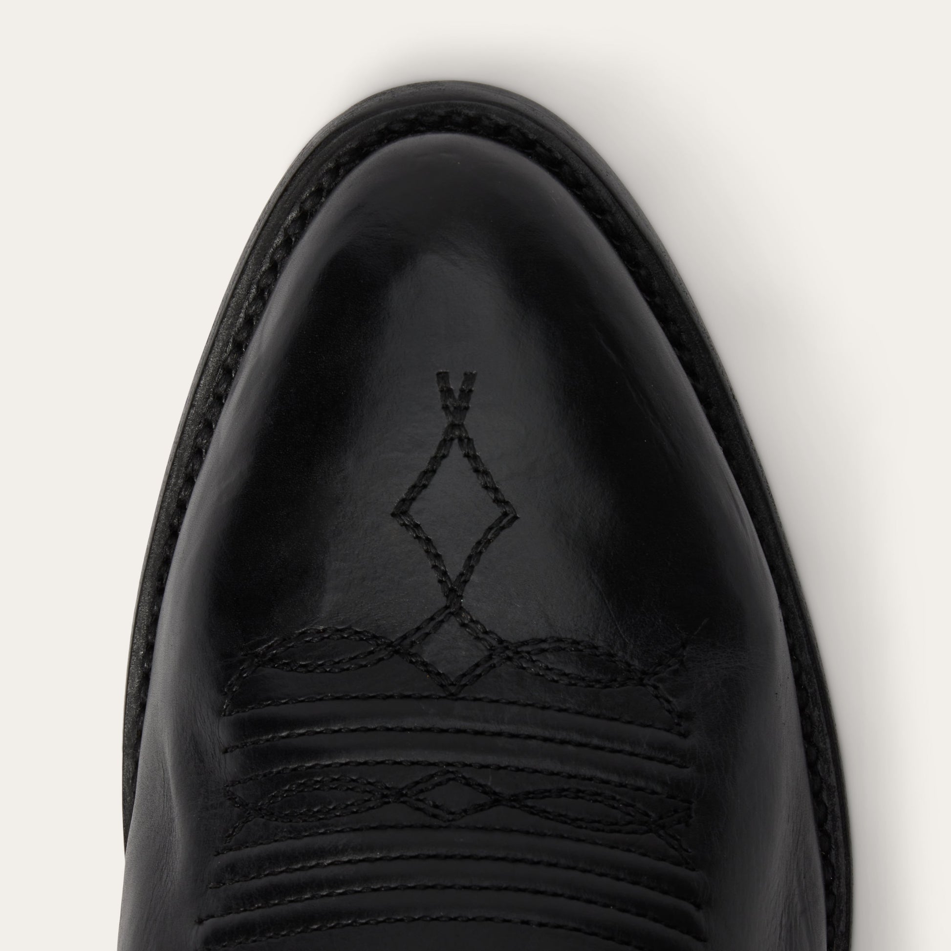 Black Ames Corded & Burnished Leather Boot / Stetson