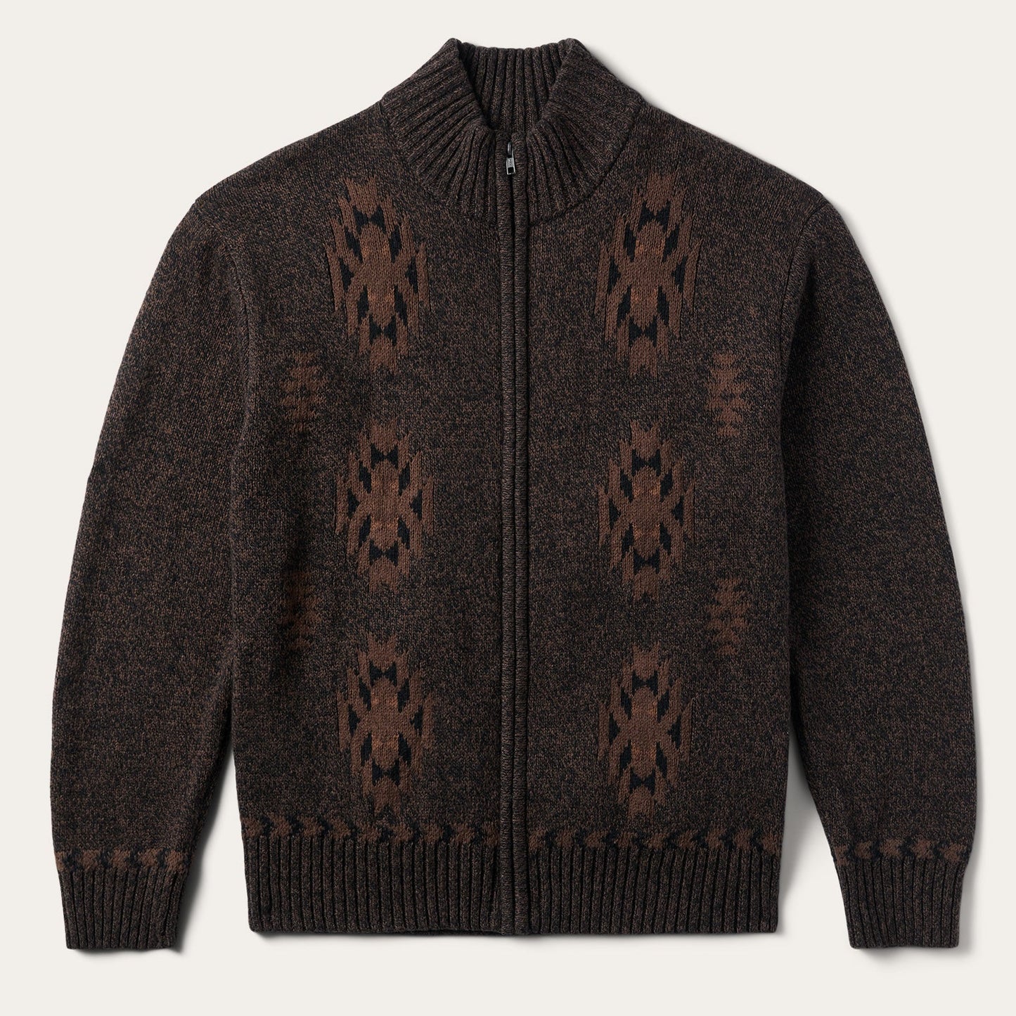 Brown Vertical Aztec Cardigan / Stetson