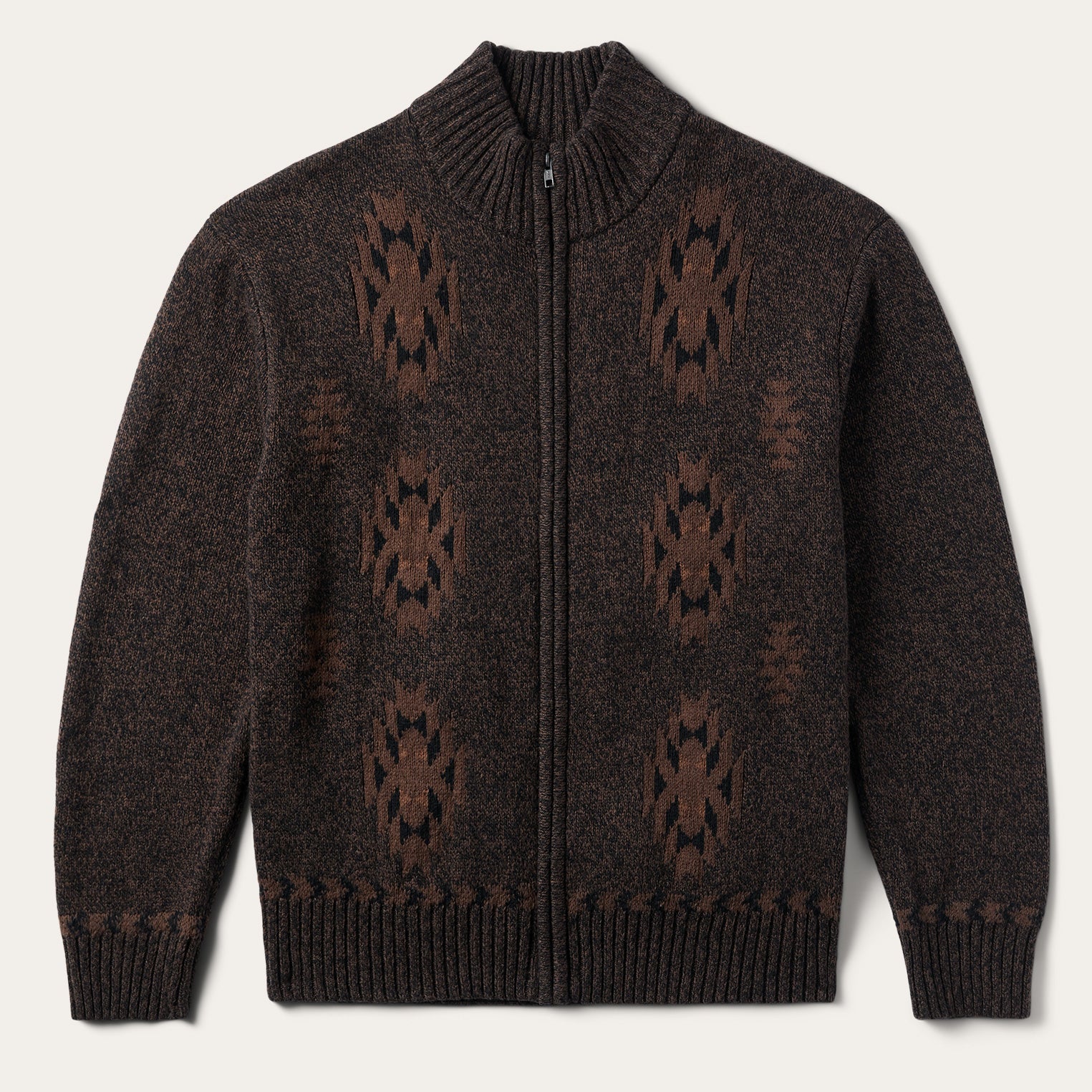 Brown Vertical Aztec Cardigan / Stetson