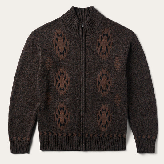 Brown Vertical Aztec Cardigan / Stetson