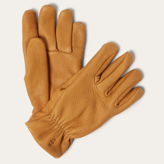 Saddle Tan Deerskin Roper Glove - Lined / Stetson
