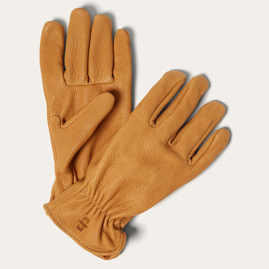 Saddle Tan Deerskin Roper Glove - Unlined / Stetson