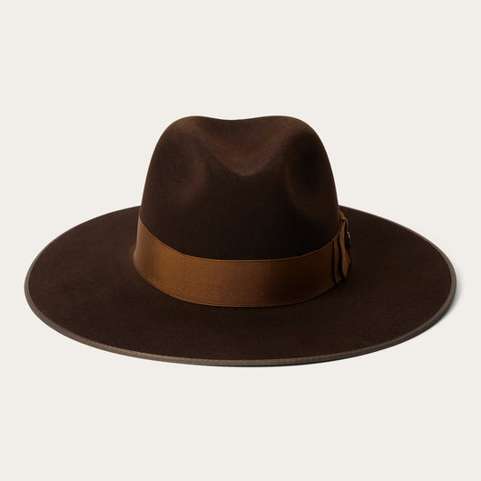 Chocolate Tri-City Fedora / Stetson