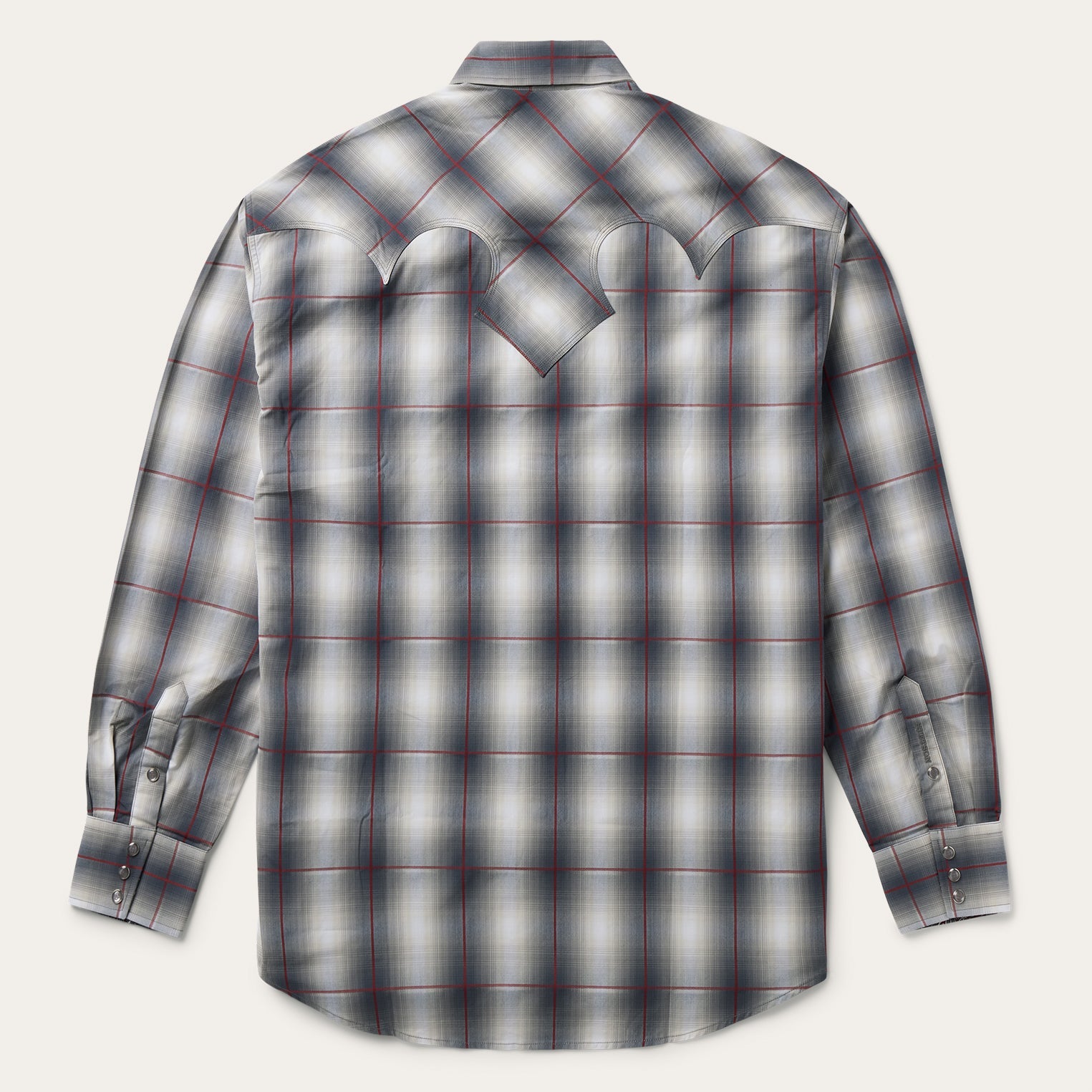 Grey Smoke Ombre Western Shirt / Stetson