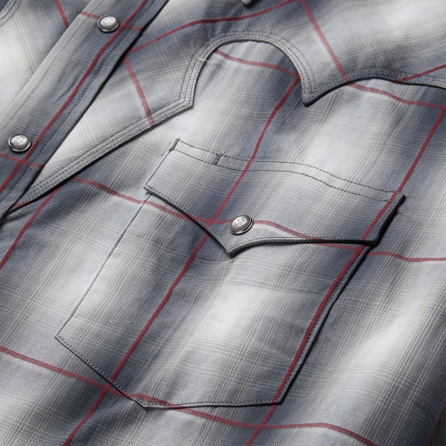 Grey Smoke Ombre Western Shirt / Stetson