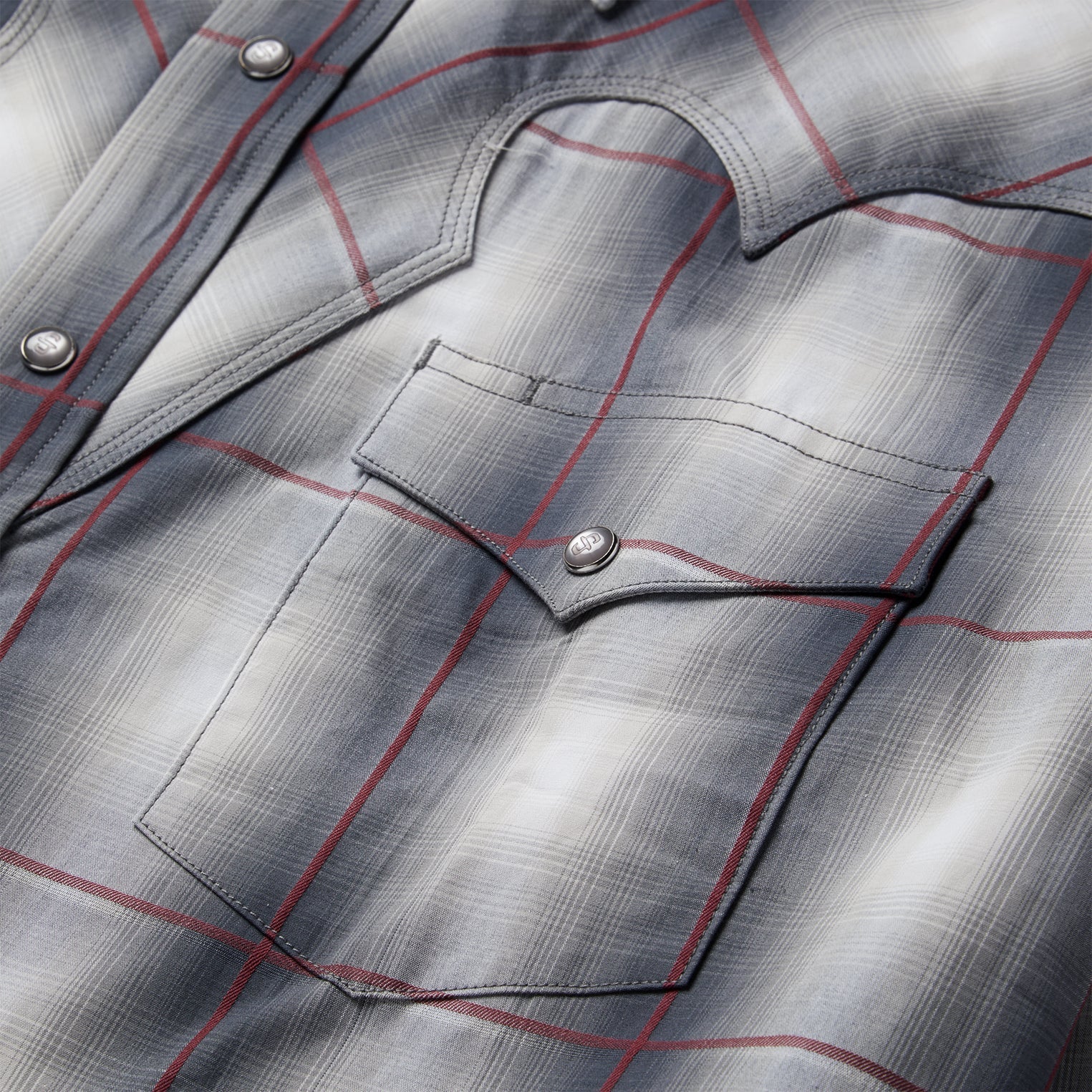Grey Smoke Ombre Western Shirt / Stetson