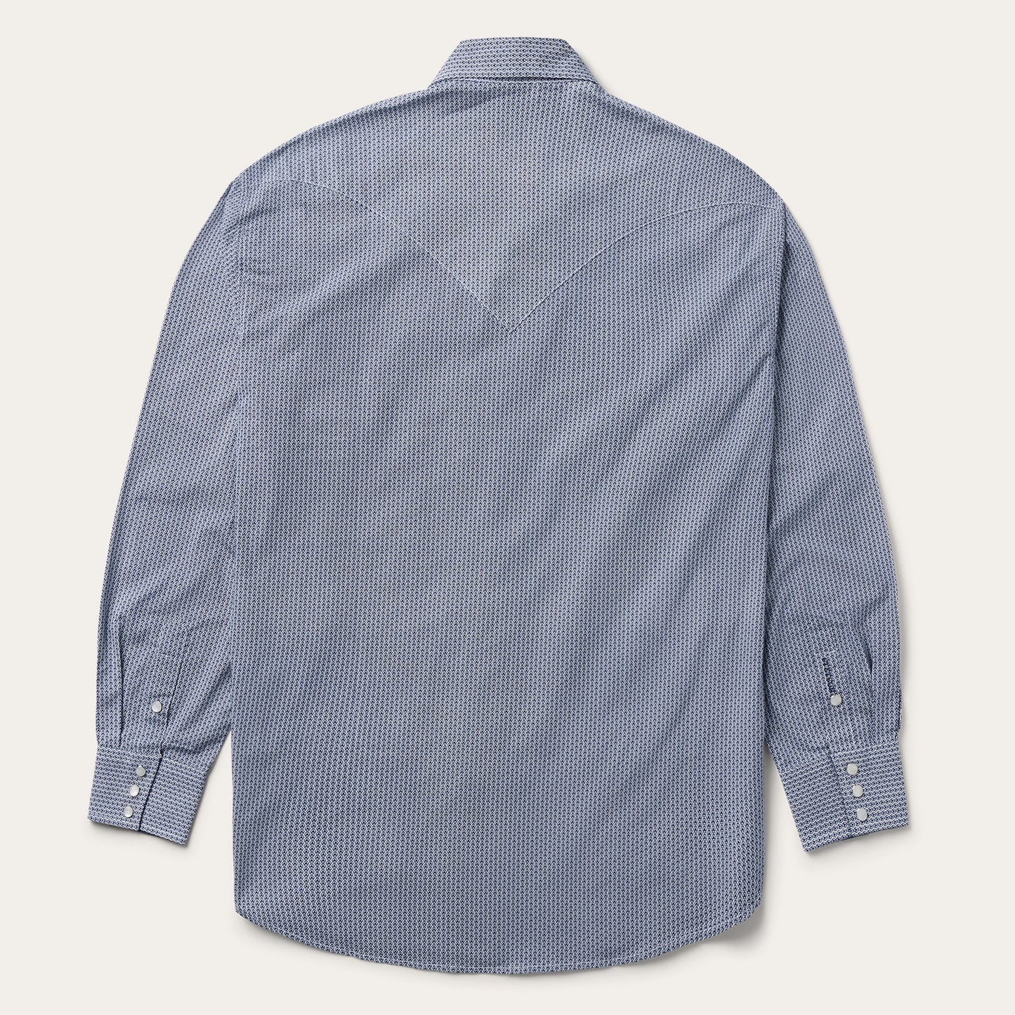 Blue Blue Deco Geo Print Western Shirt / Stetson