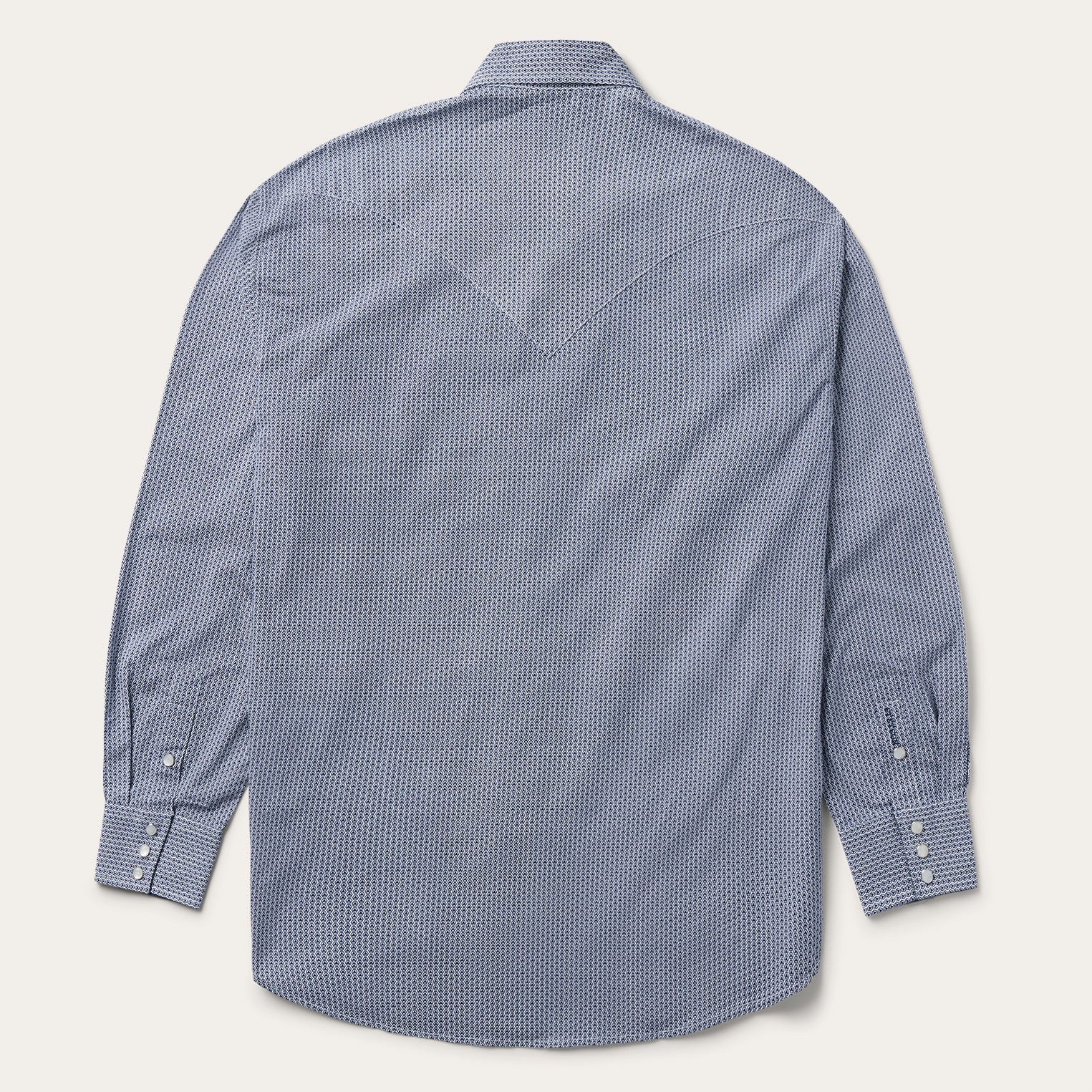 Blue Blue Deco Geo Print Western Shirt / Stetson