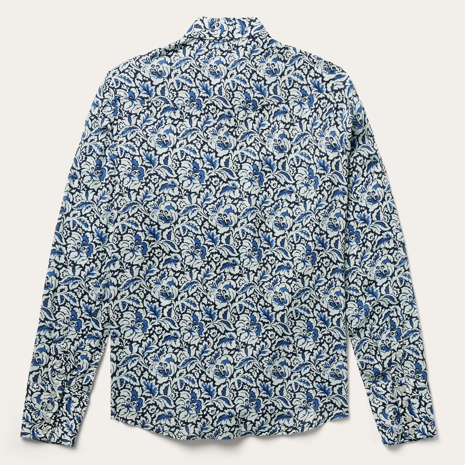 Blue Indigo Tapestry Print Shirt / Stetson