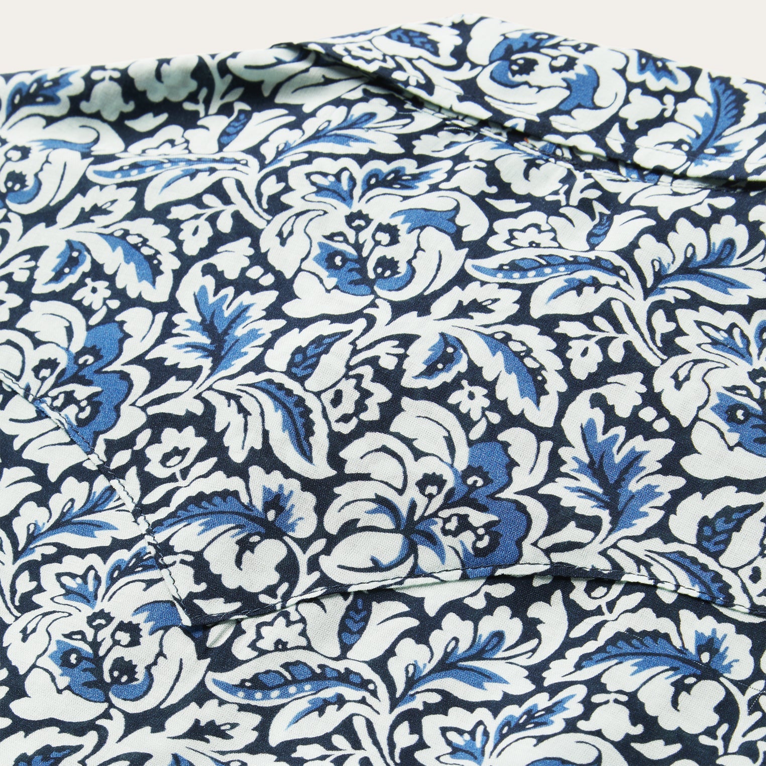 Blue Indigo Tapestry Print Shirt / Stetson