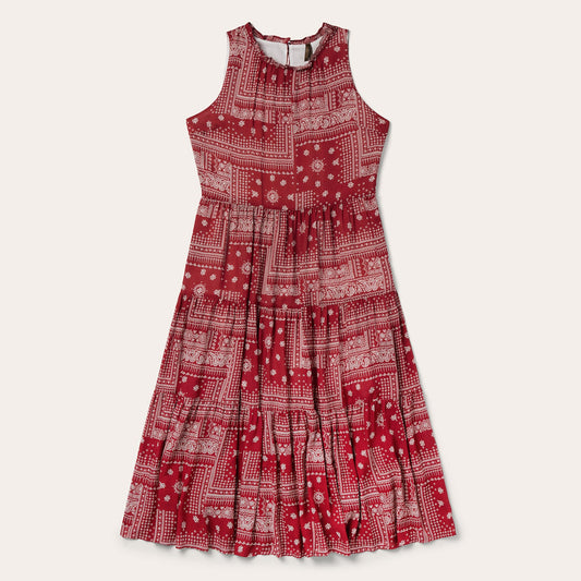 Red Red Bandana Patchwork Dress / Stetson