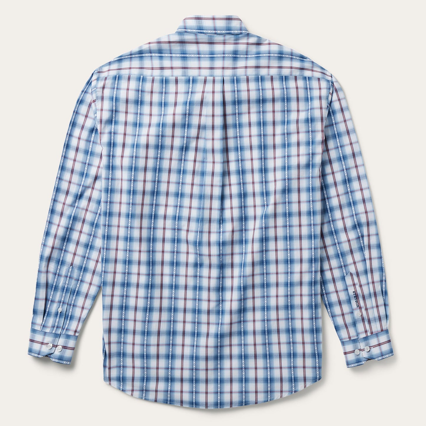 Blue Blue Diamond Dobby Plaid Shirt / Stetson