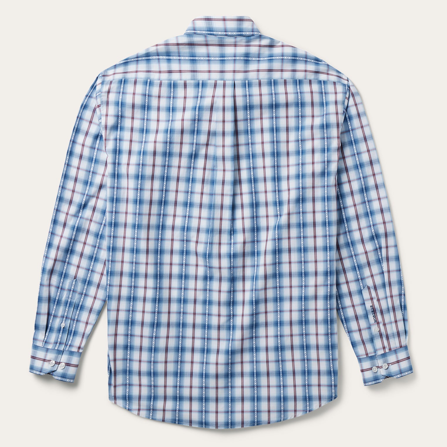Blue Blue Diamond Dobby Plaid Shirt / Stetson