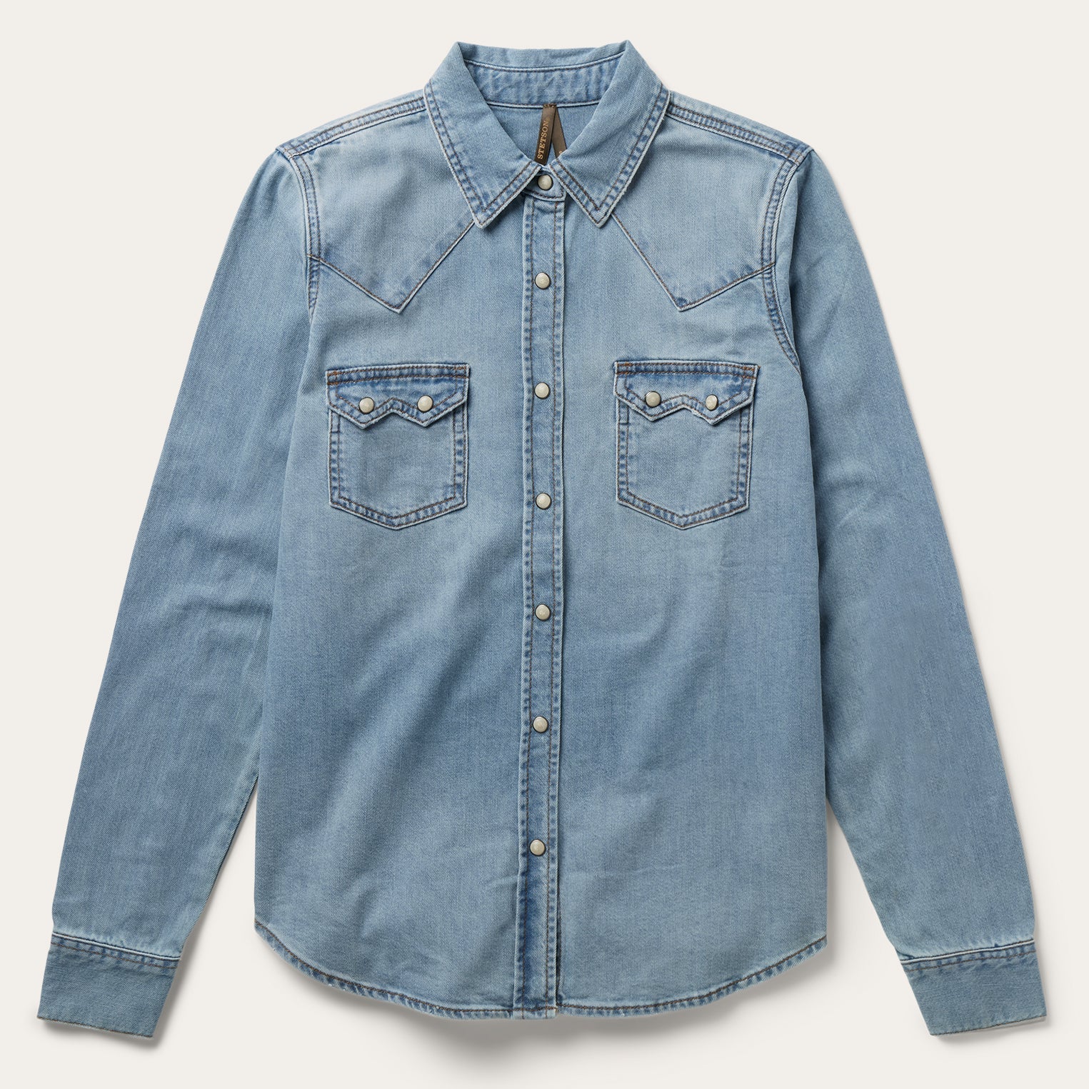 Blue Loose Fit Denim Shirt / Stetson