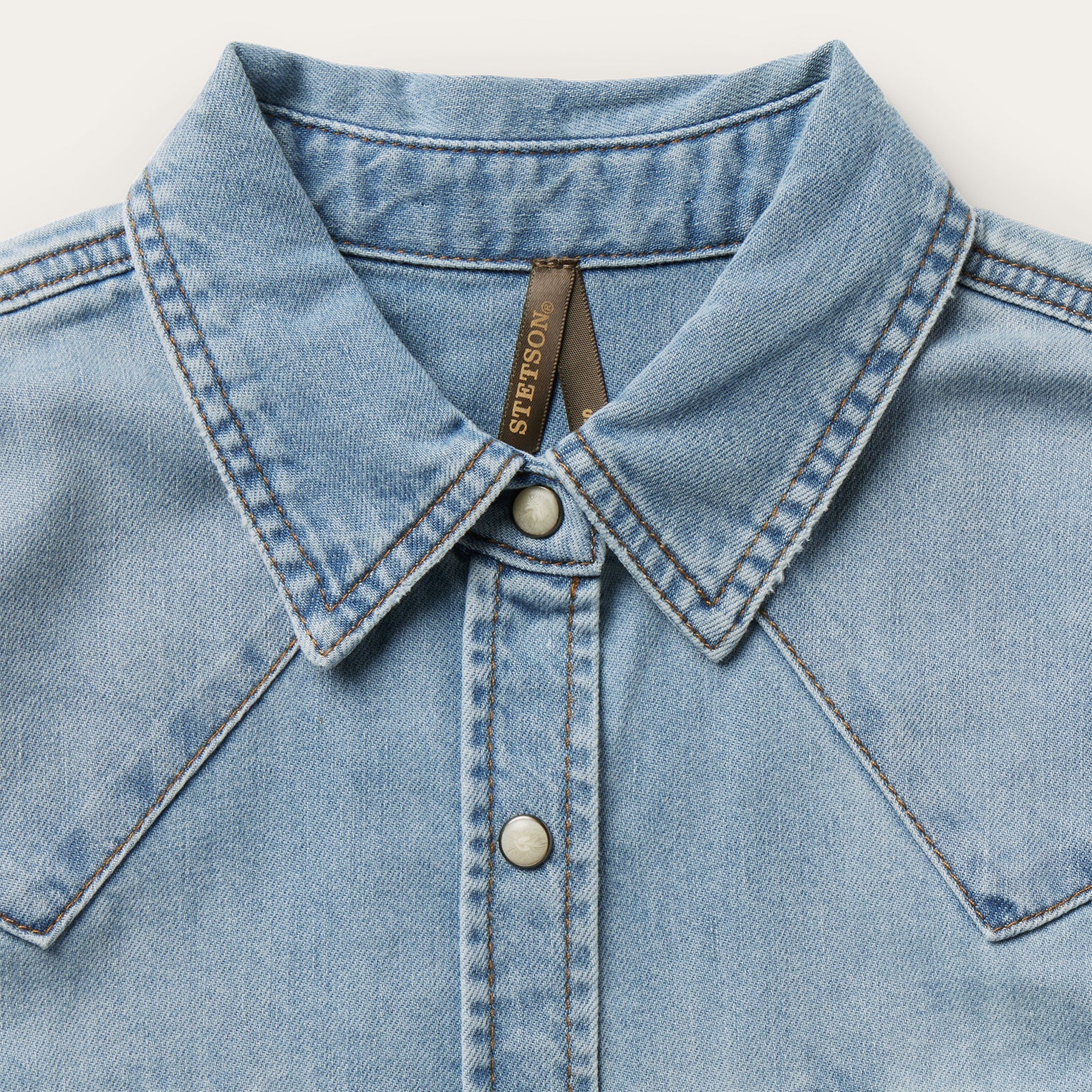 Blue Loose Fit Denim Shirt / Stetson
