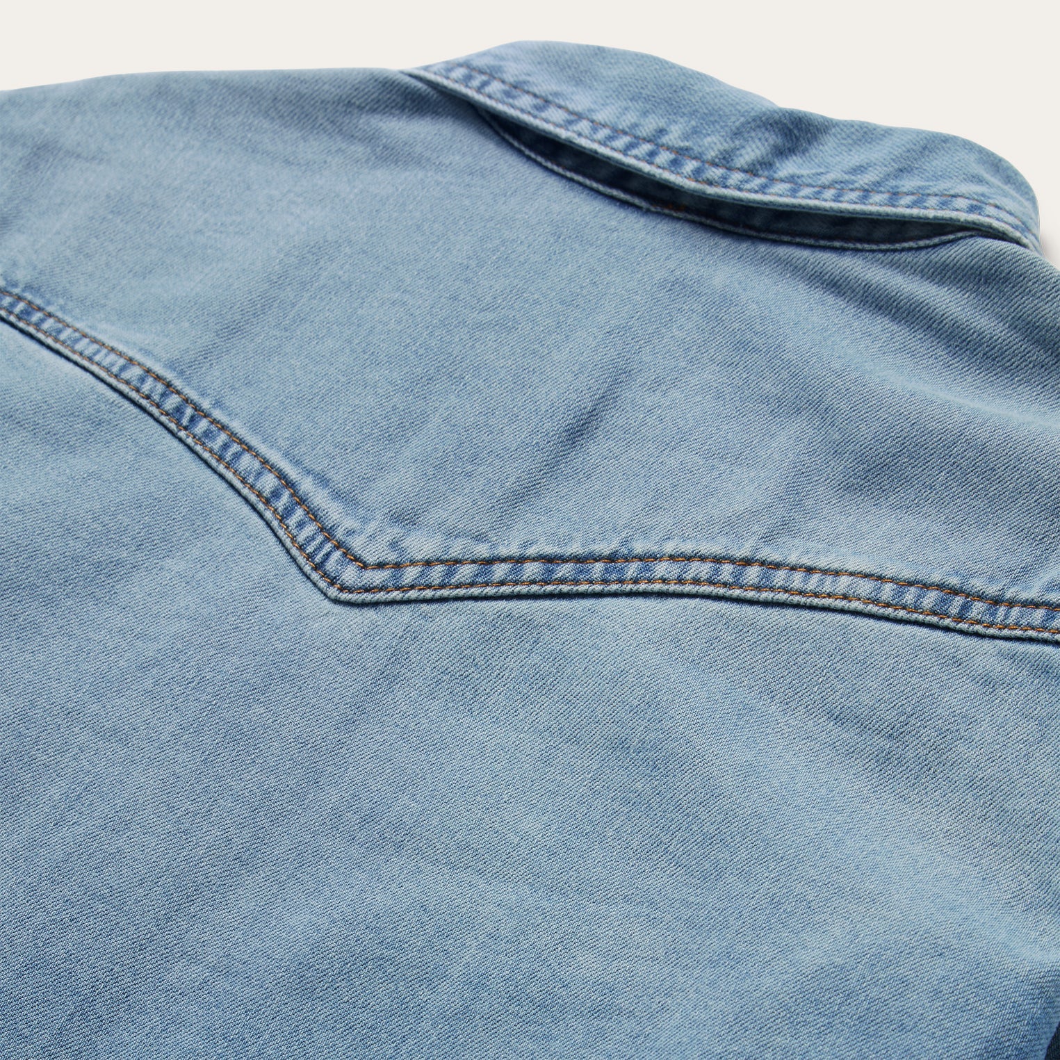 Blue Loose Fit Denim Shirt / Stetson