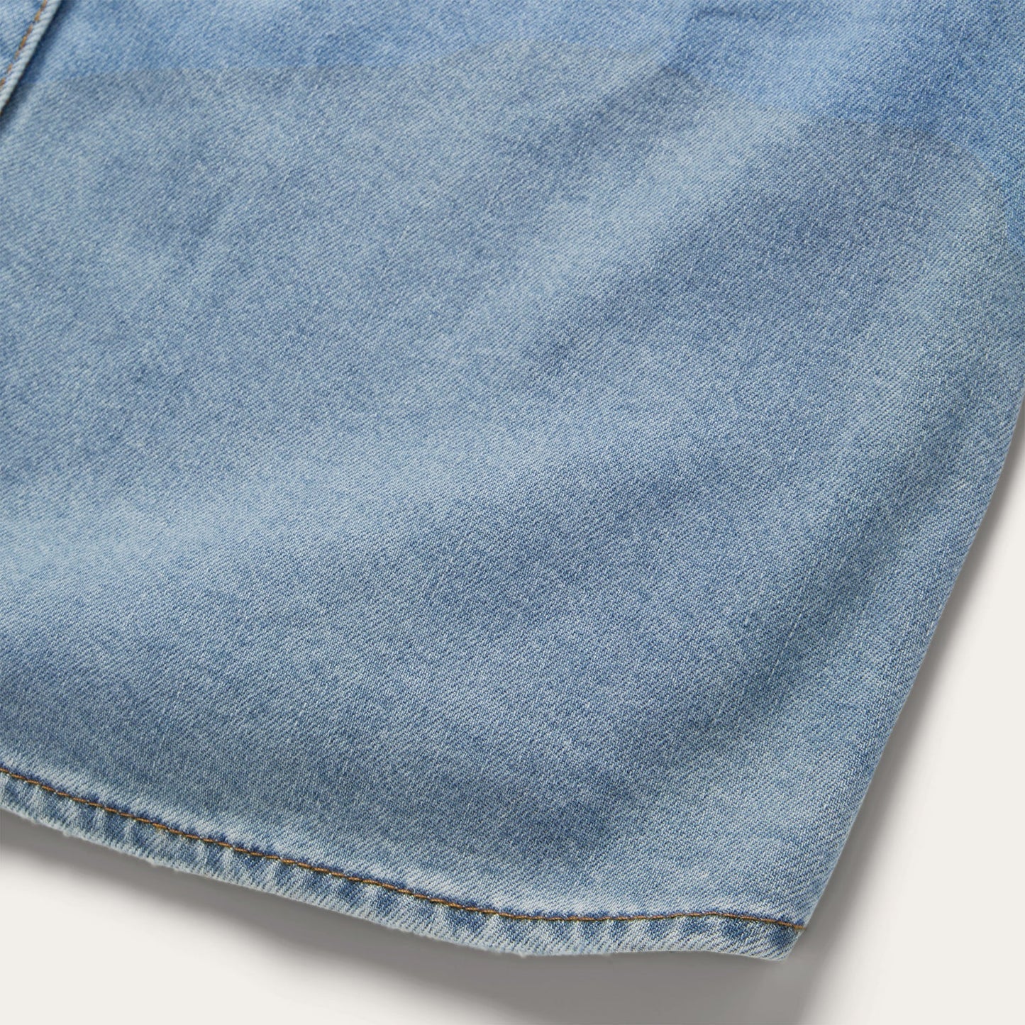 Blue Embroidered Denim Shirt Dress / Stetson