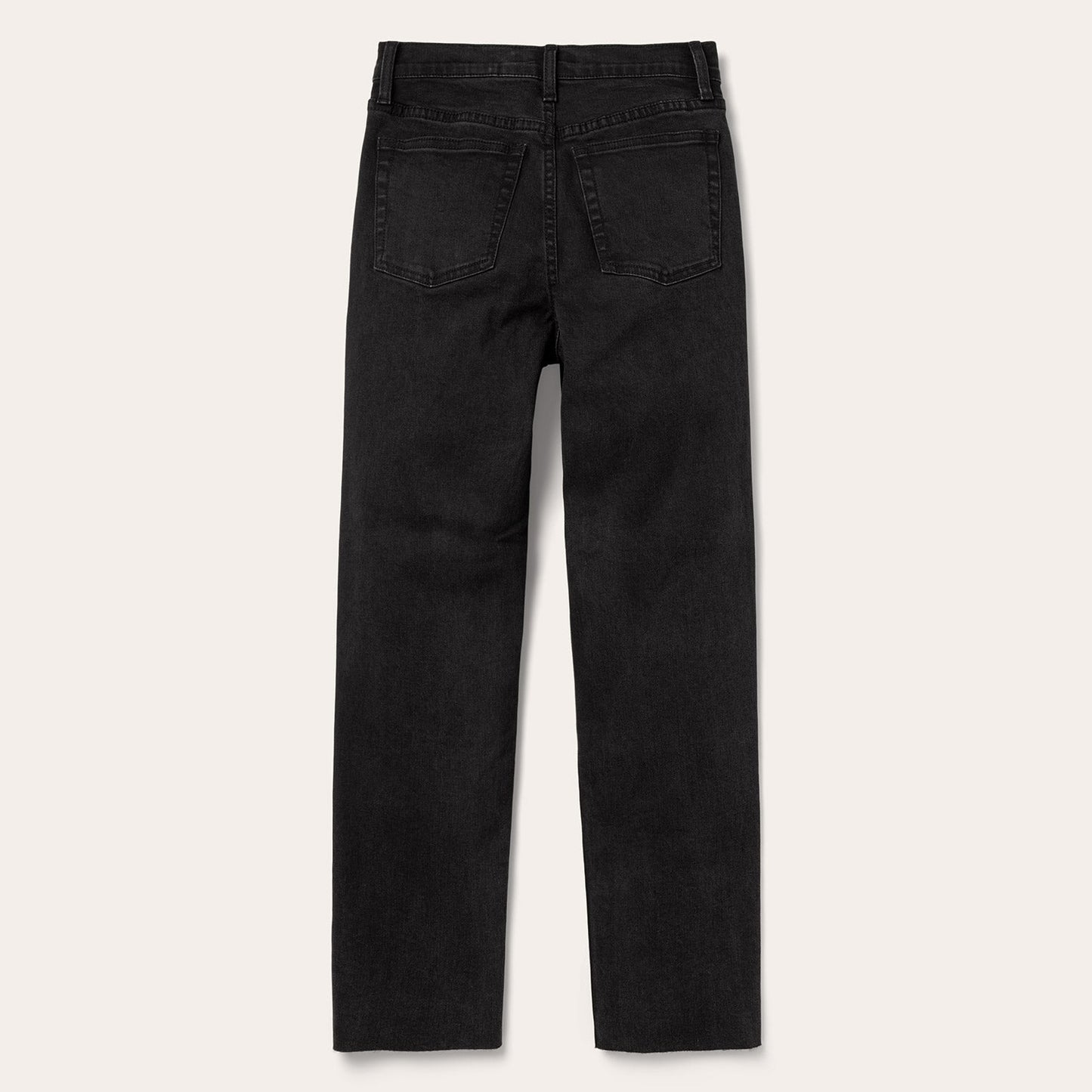 Black 915 High Rise Straight Fit Crop Jeans / Stetson