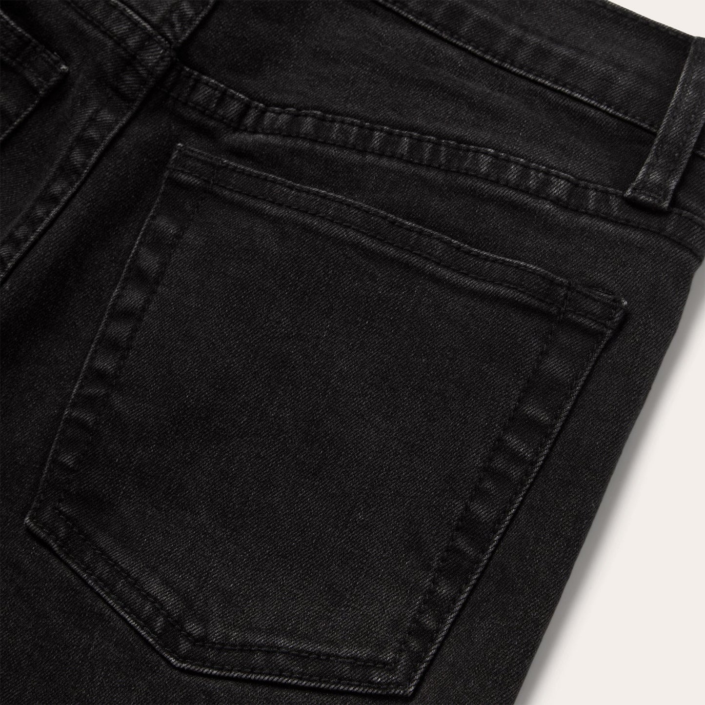 Black 915 High Rise Straight Fit Crop Jeans / Stetson