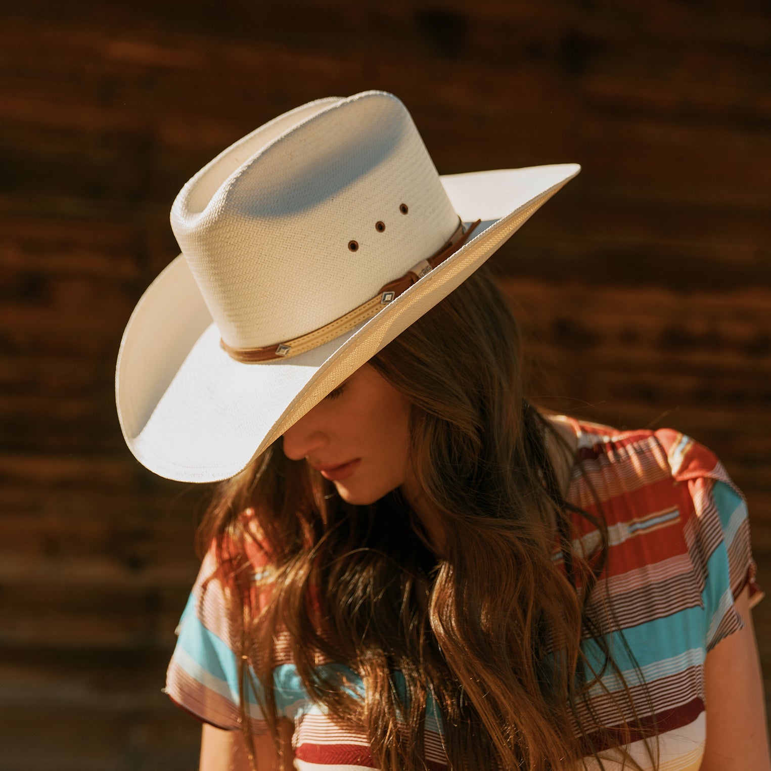Natural Grant 10X Straw Cowboy Hat / Stetson
