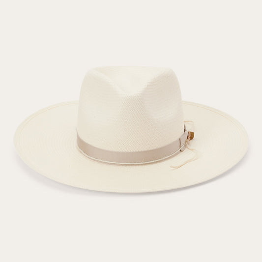 Natural JW Marshall Straw Flat Brim Hat / Stetson
