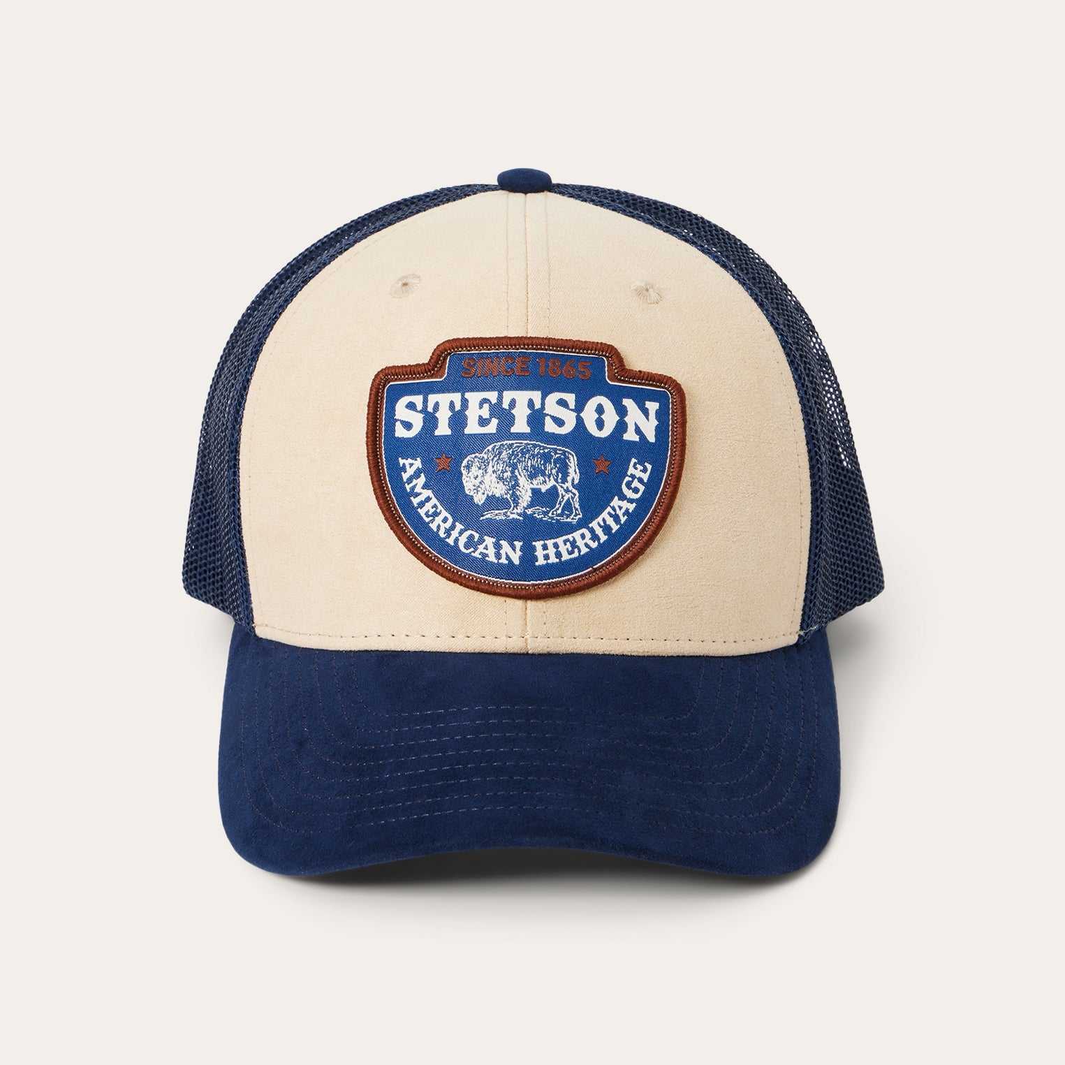 Khaki Khaki Arrowhead Patch Trucker Cap / Stetson