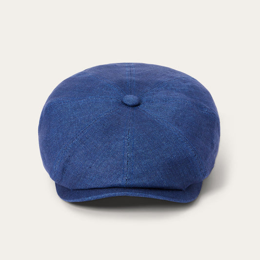 Navy Linen Hatteras Cap / Stetson