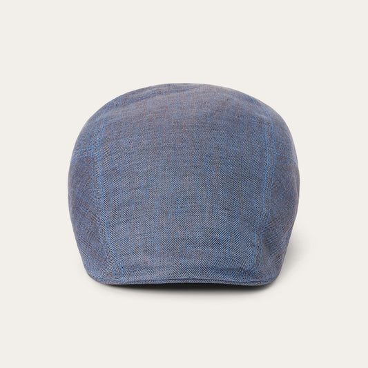 Blue Herringbone Herringbone Linen Ivy Cap / Stetson