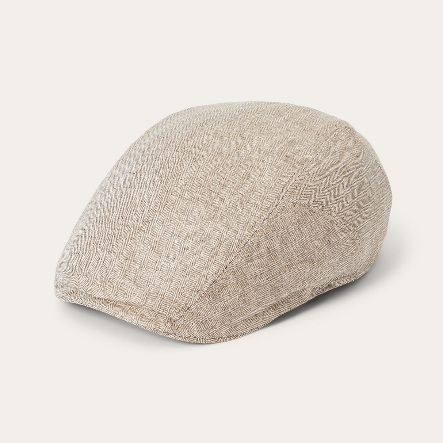 Beige Herringbone Herringbone Linen Ivy Cap / Stetson