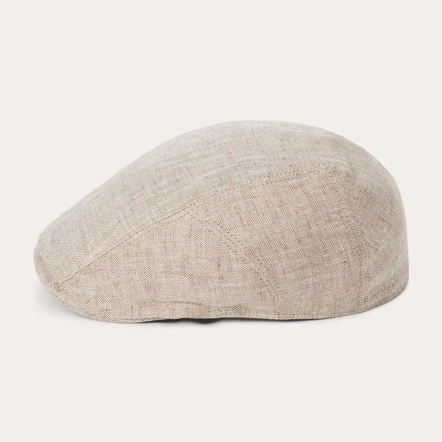 Beige Herringbone Herringbone Linen Ivy Cap / Stetson