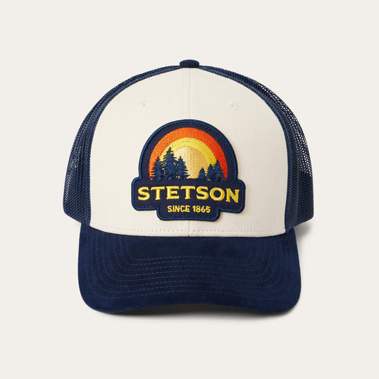 Cream Cream Sunset Trucker Cap / Stetson