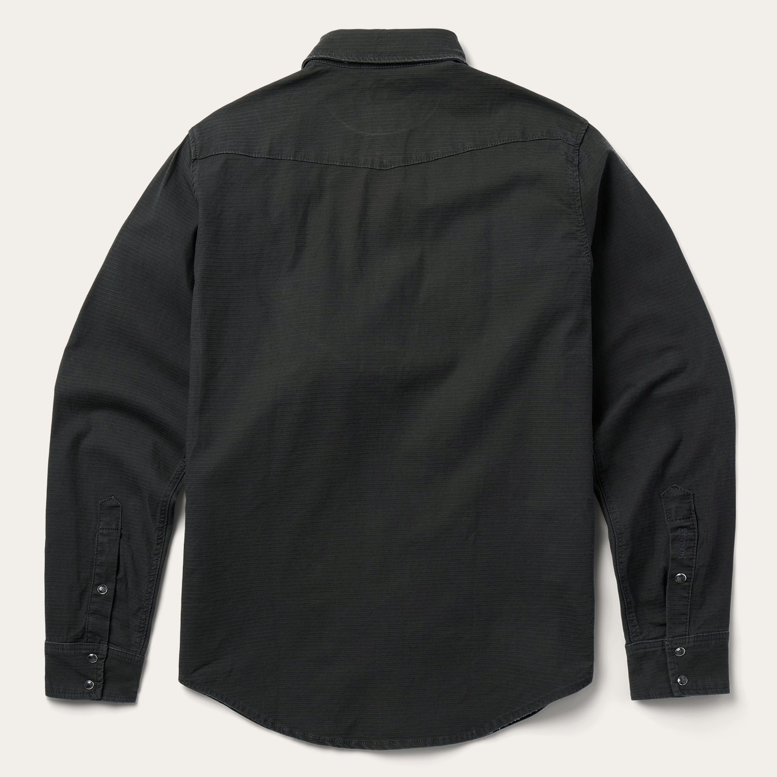 Grey Charcoal Corded Denim Shirt / Stetson