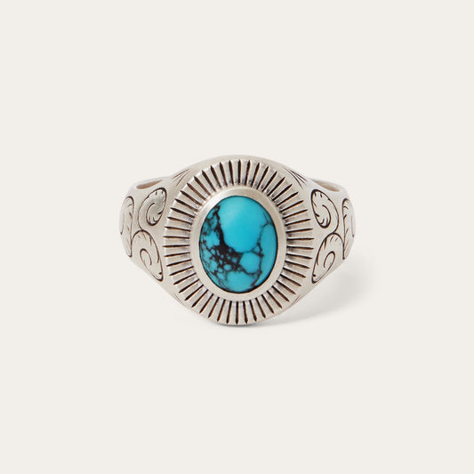 Filigree Ring with Turquoise / Stetson