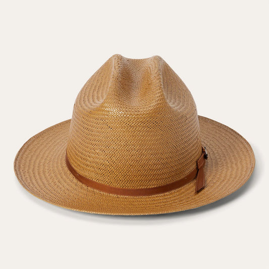 Cognac Open Road Straw Hat / Stetson