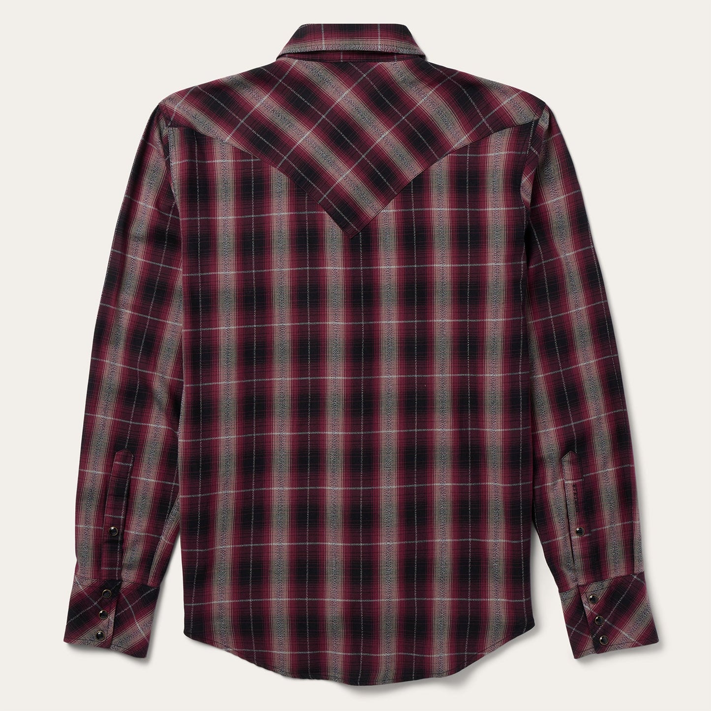 Red Red Marl Plaid Western Shirt / Stetson