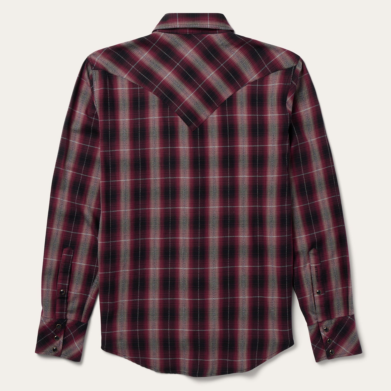 Red Red Marl Plaid Western Shirt / Stetson