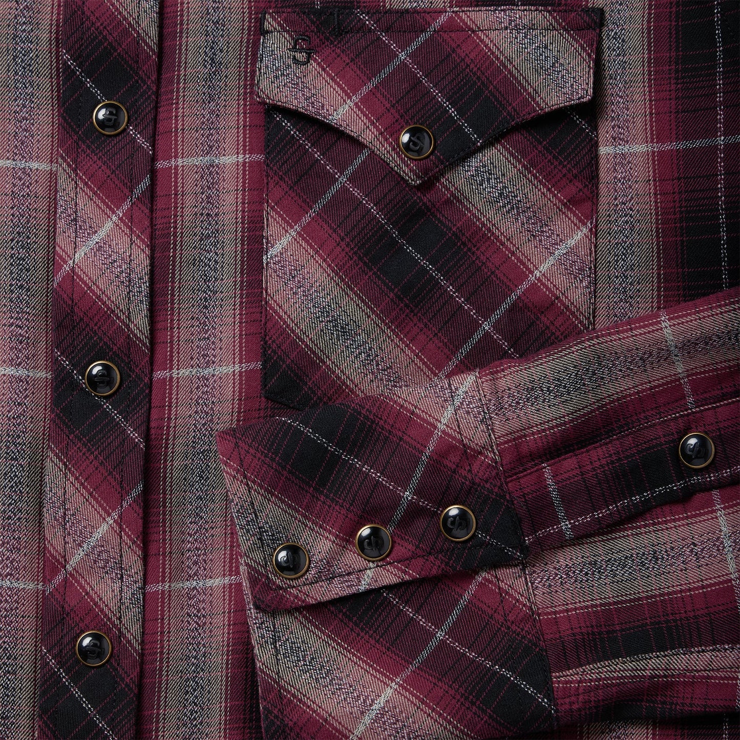 Red Red Marl Plaid Western Shirt / Stetson
