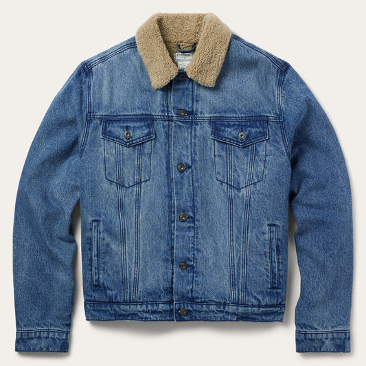 Blue Denim Sherpa Jacket / Stetson