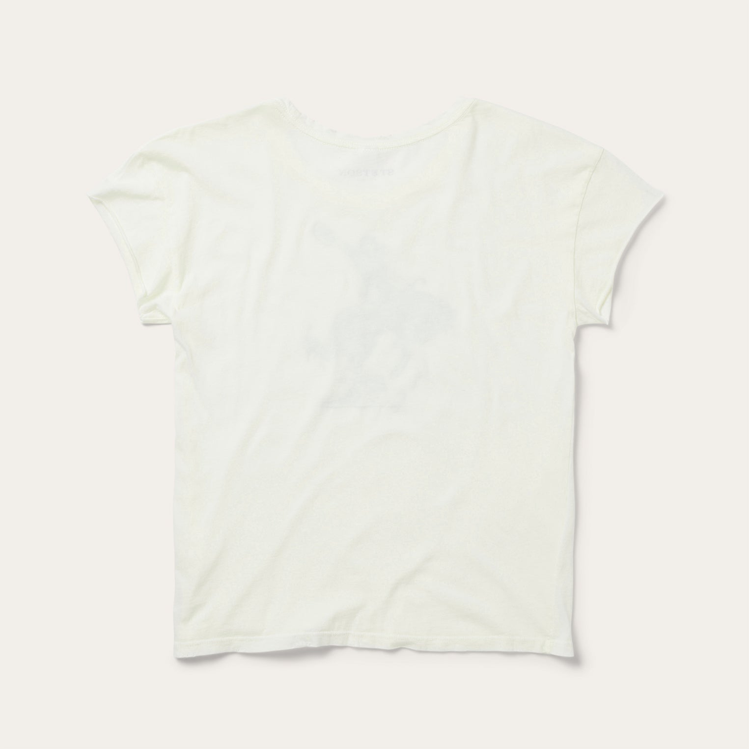 White Bucking Cowgirl Graphic Tee / Stetson