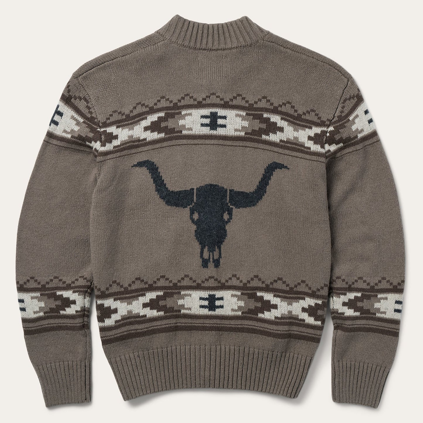 Brown Longhorn Cardigan / Stetson