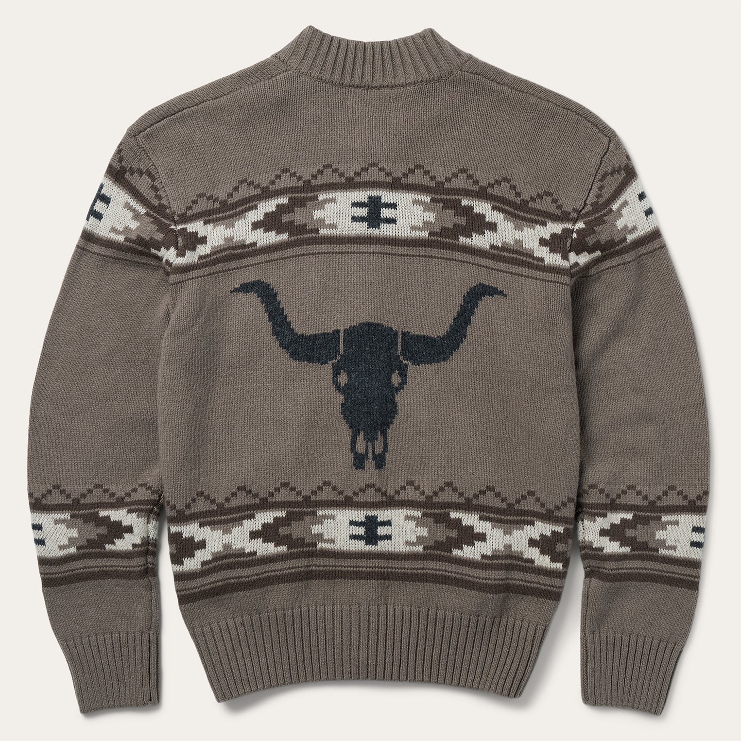 Brown Longhorn Cardigan / Stetson