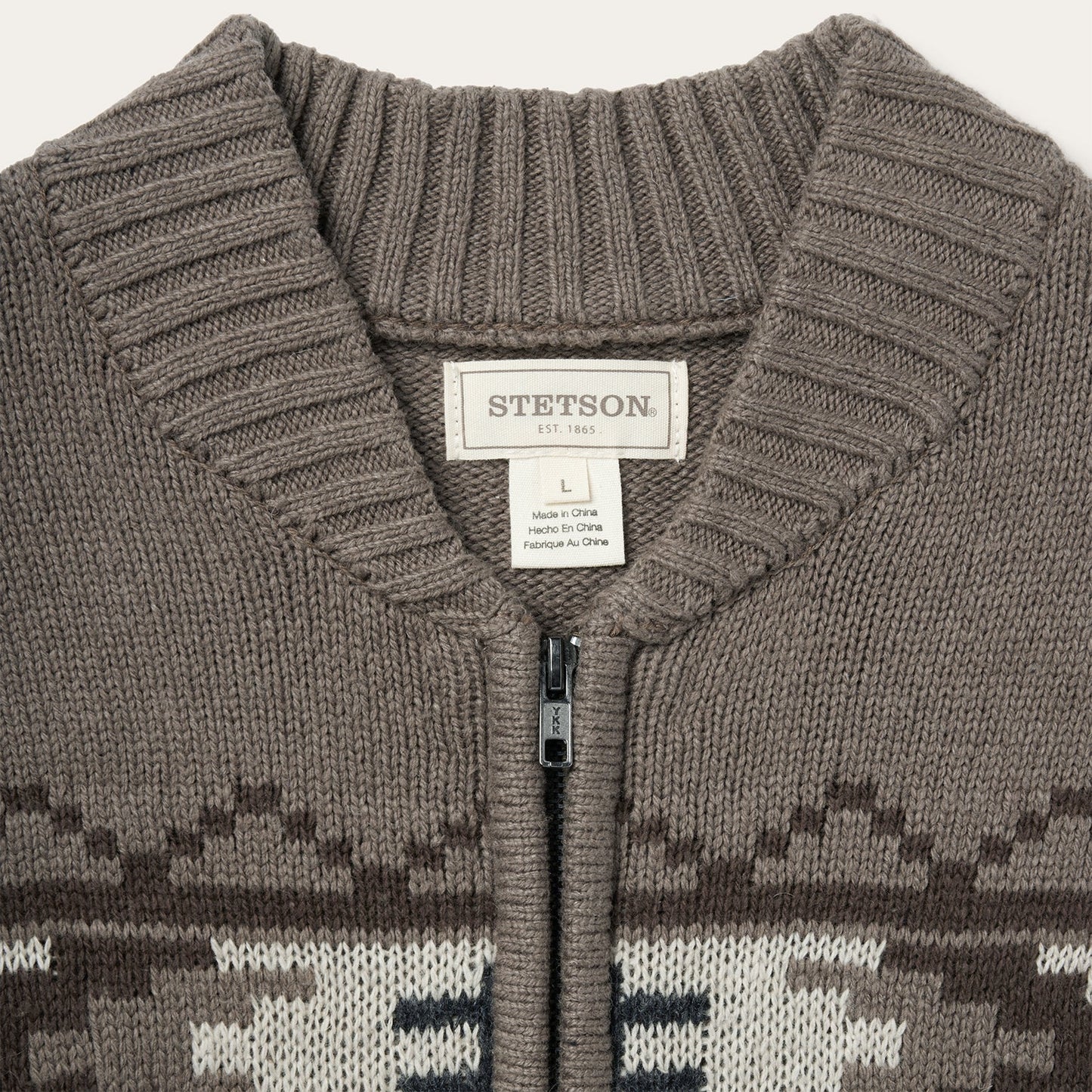 Brown Longhorn Cardigan / Stetson